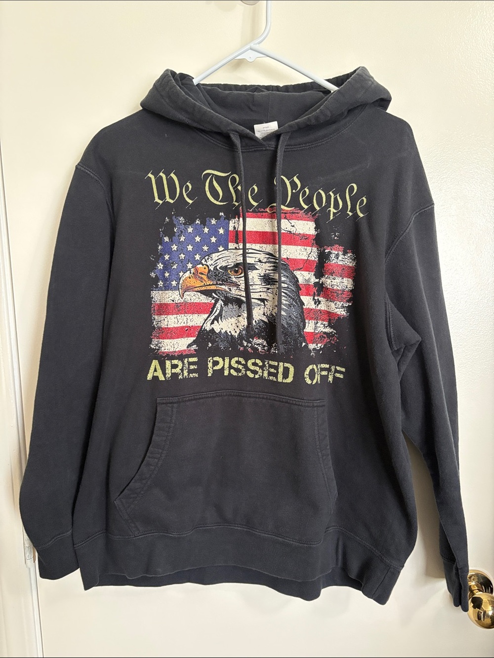 We the People Are Pissed Off Black USA Graphic Hoodie